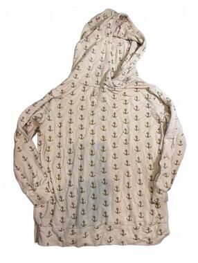 Kate Quinn Neutral Anchor Bamboo Hoodie - 3T